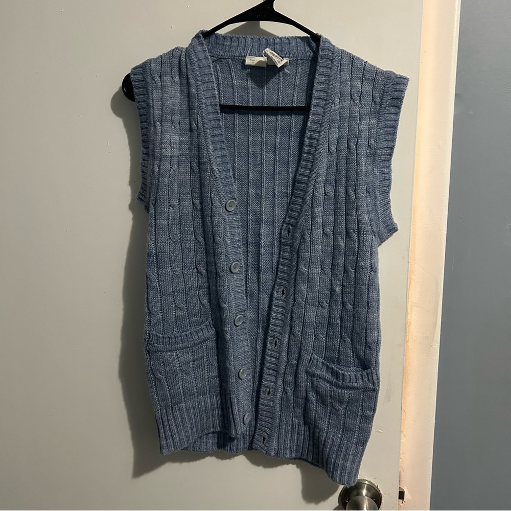 VINTAGE Kennington California Blue Button Up Vest